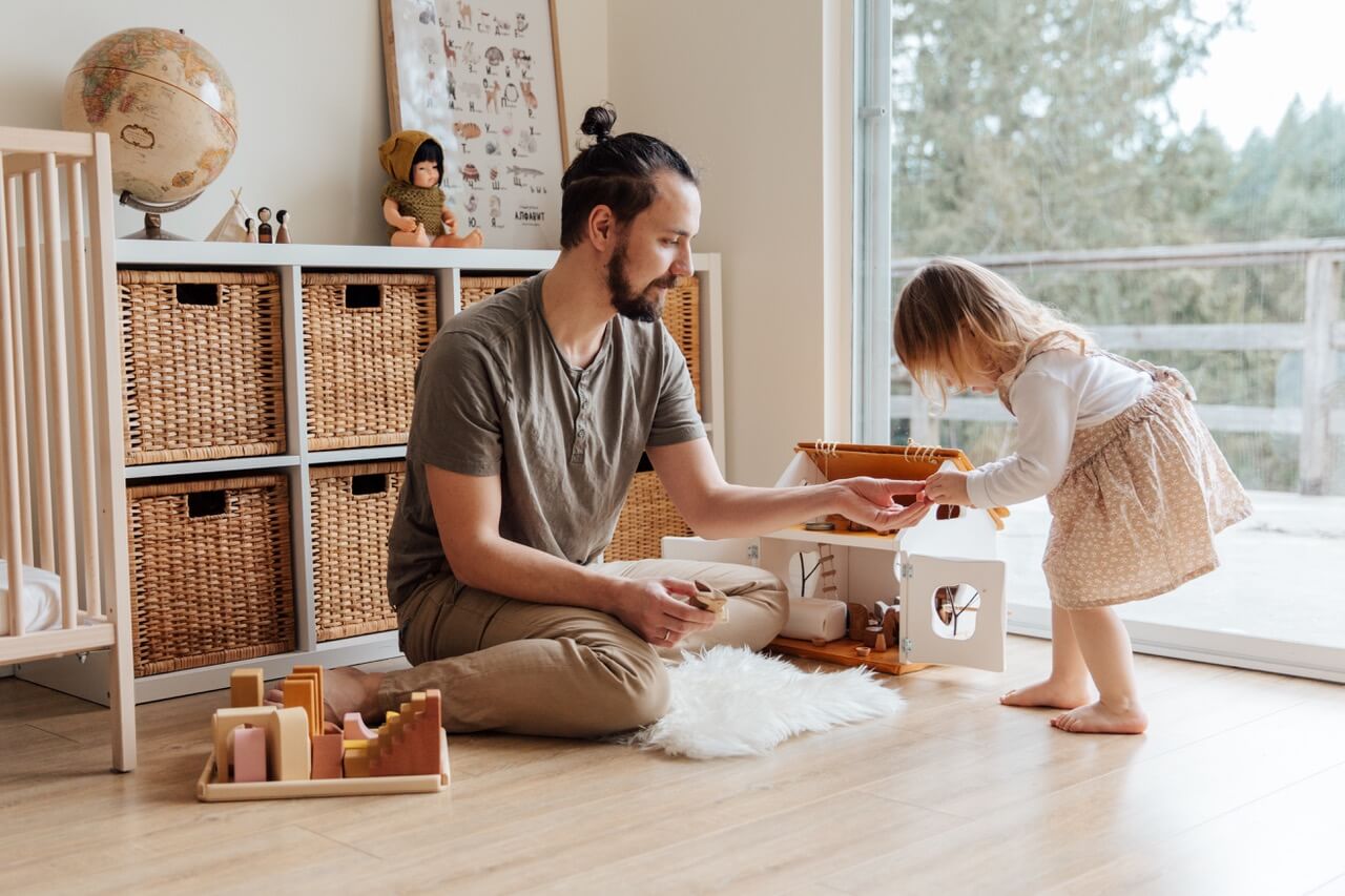 Parent Playing with Daughter