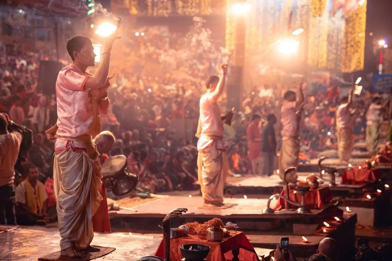 Men Performing a Ritual