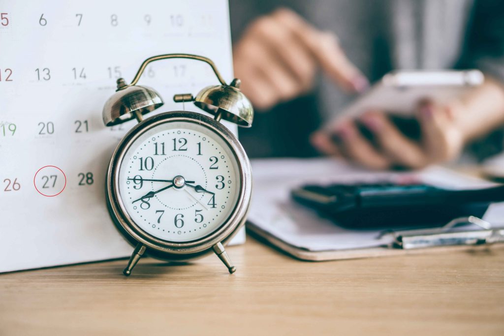 concept of due date and budgeting expenses 
